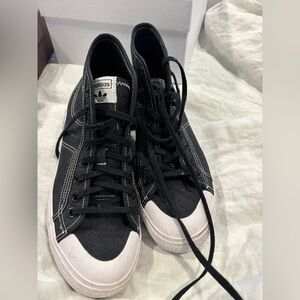 Adidas high top platform sneakers